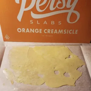 Persy Slabs Orange Creamsicle for sale in stock, Persy Slabs Orange Flavor for sale, persy baller jar, Buy persy slabs shatter available for sale