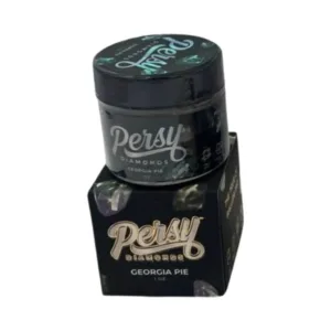 Persy Diamonds Georgia Pie 1oz baller jar, Get ready to take your smoke session to the next level with the Persy Diamonds Georgia Pie 1oz Baller Jar.